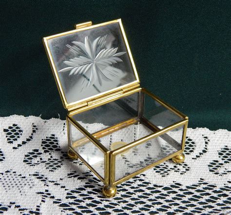 metal glass jewelry box|replacement glass for jewelry box.